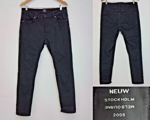 Neuw Denim Lou Slim Jeans Men's 33x32 Black Dark Wash #J3972